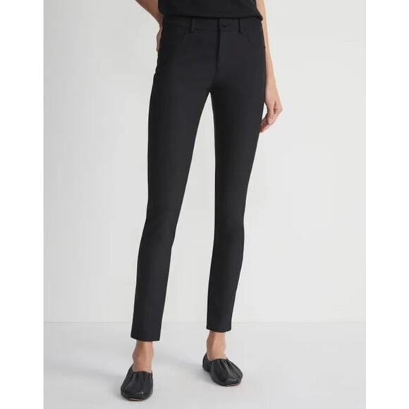 Lafayette 148 Womens Black Stretch Mercer Ankle Pants Size 12 $598 MSRP EUC - Picture 1 of 10